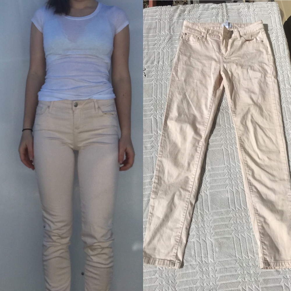 Skinny Jeans Light Pink/Beige